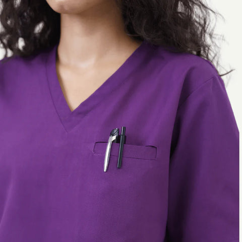 Kangroo-Pocket Scrub Set