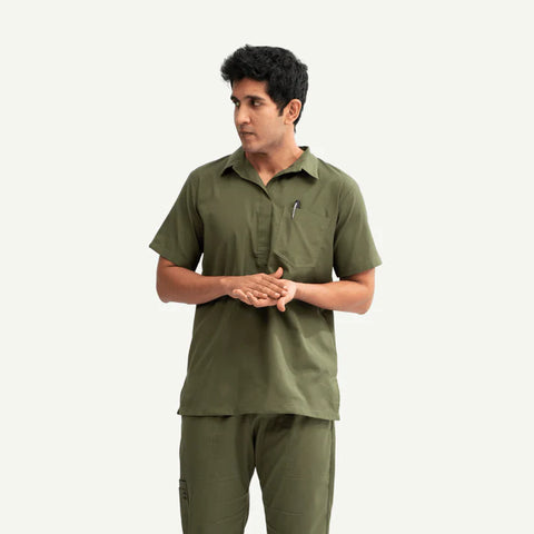 Urban Collar Scrub Set